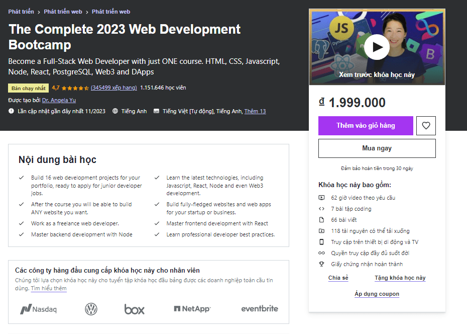 The Complete 2023 Web Development Bootcamp