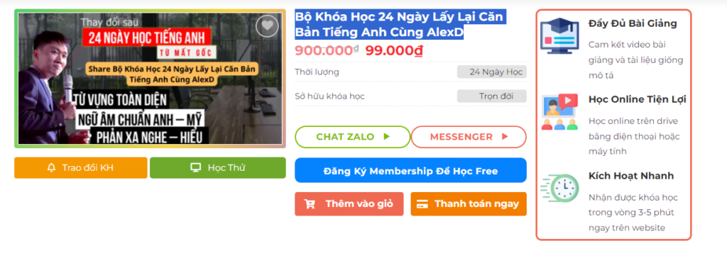 Tiếng Anh Căn Bản của AlexD