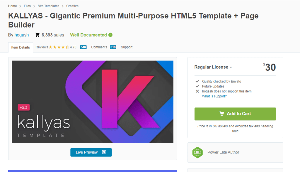 KALLYAS - Gigantic Premium Multi-Purpose HTML5 Template + Page Builder KALLYAS - Gigantic Premium Multi-Purpose HTML5 Template + Page Builder