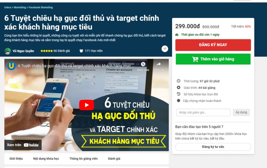 Facebook Marketing - 6 Tuyệt chiêu hạ gục đối thủ và target chính xác khách hàng mục tiêu
