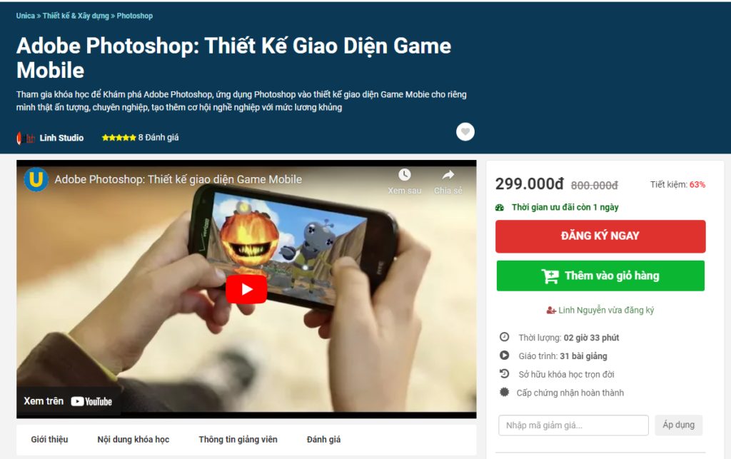 Adobe Photoshop: Thiết Kế Giao Diện Game Mobile