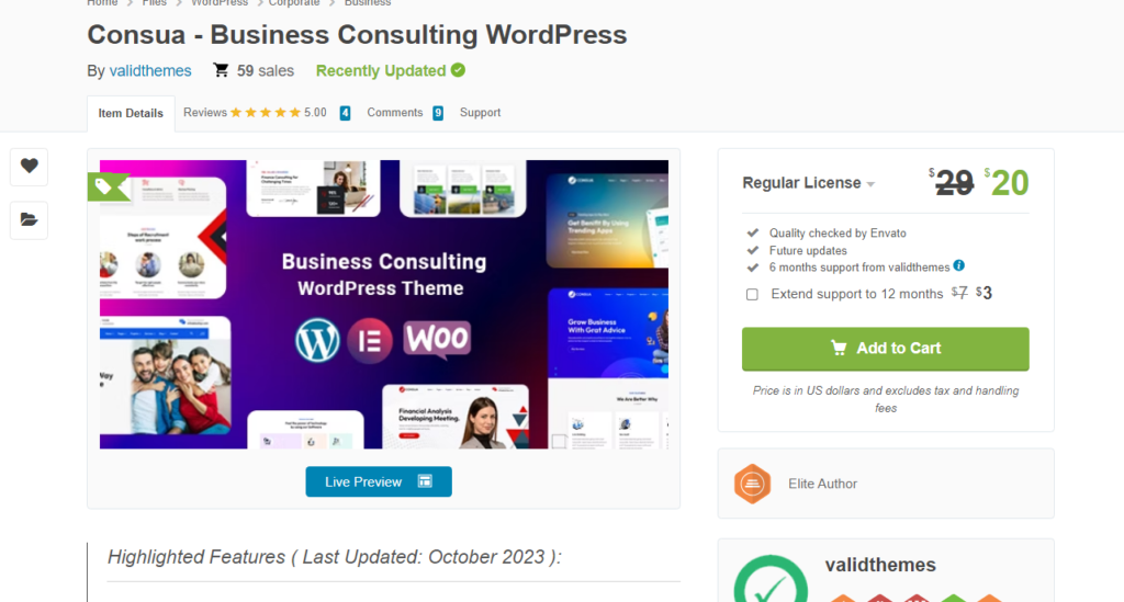 Consua - Business Consulting WordPress Theme
