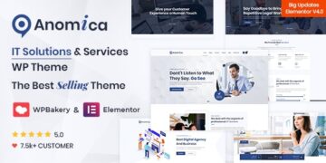 Anomica - IT Solutions and Services WordPress Theme + RTL