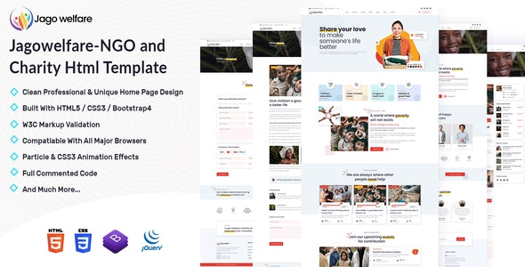 NGO and Charity Html