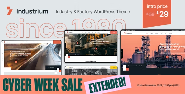 Industrium | Industry & Factory WordPress Theme