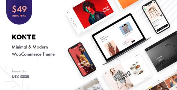 Konte - Minimal & Modern WooCommerce WordPress Theme