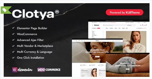Clotya - Fashion Store eCommerce Theme
