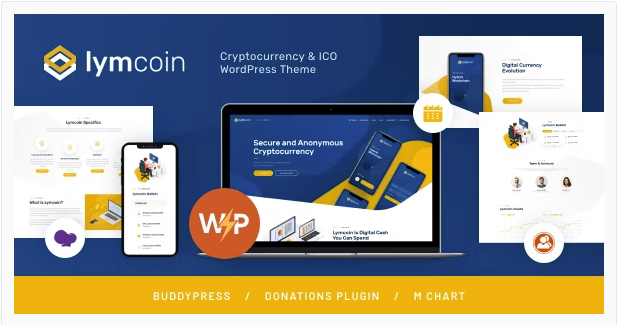 Lymcoin | Cryptocurrency & ICO WordPress Theme