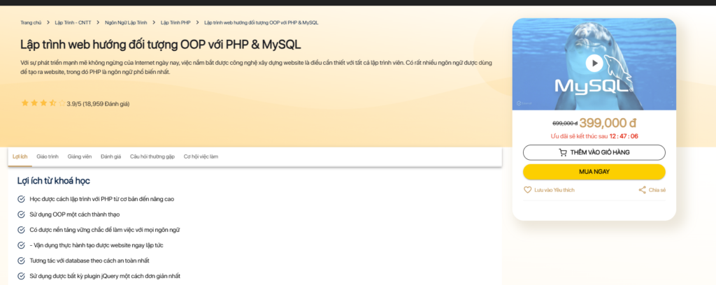 Lập trình web hướng đối tượng OOP với PHP  MySQL