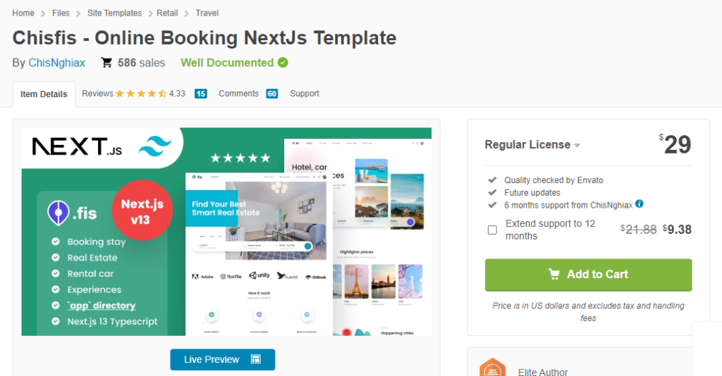 Chisfis - Online Booking NextJs Template