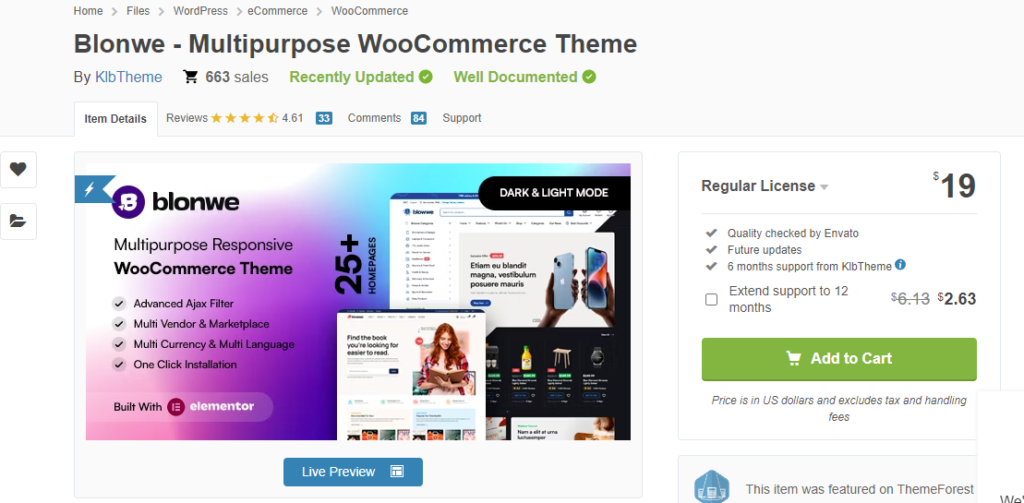Blonwe - Multipurpose WooCommerce Theme