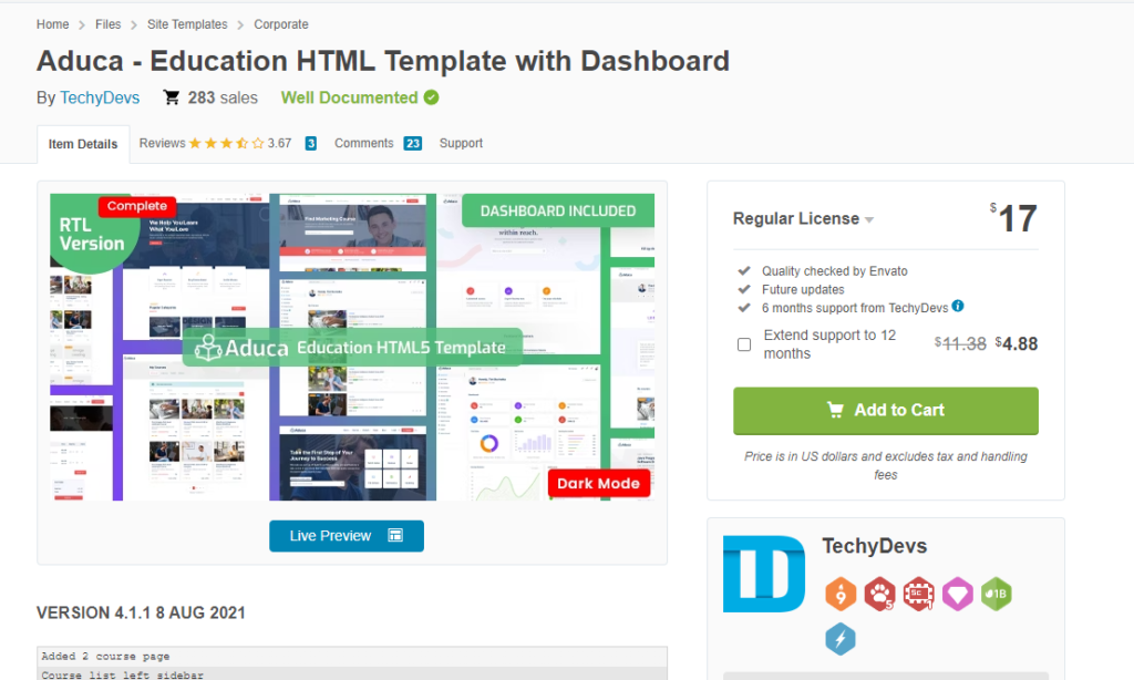Education HTML Template