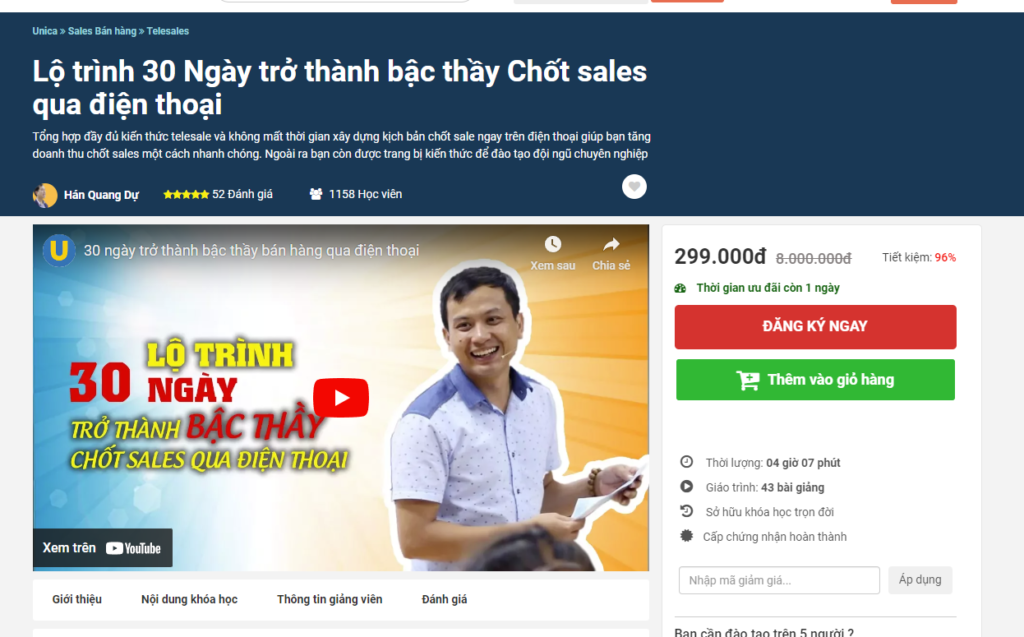 bậc thầy Chốt sales qua điện thoại