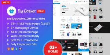 Multipurpose e-commerce HTML Template