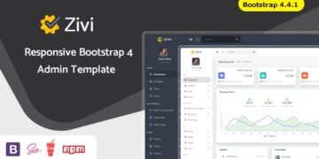 ZIVI - BOOTSTRAP 4 MULTIPURPOSE ADMIN DASHBOARD TEMPLATE & UI KIT