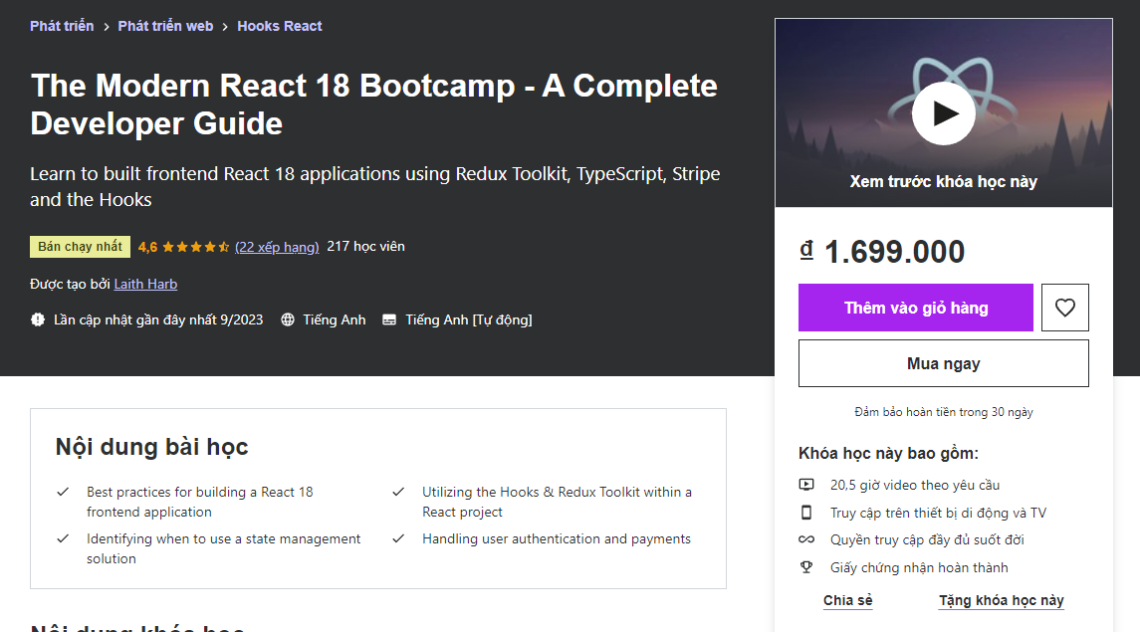 [SHARE] The Modern React 18 Bootcamp - A Complete Developer Guide