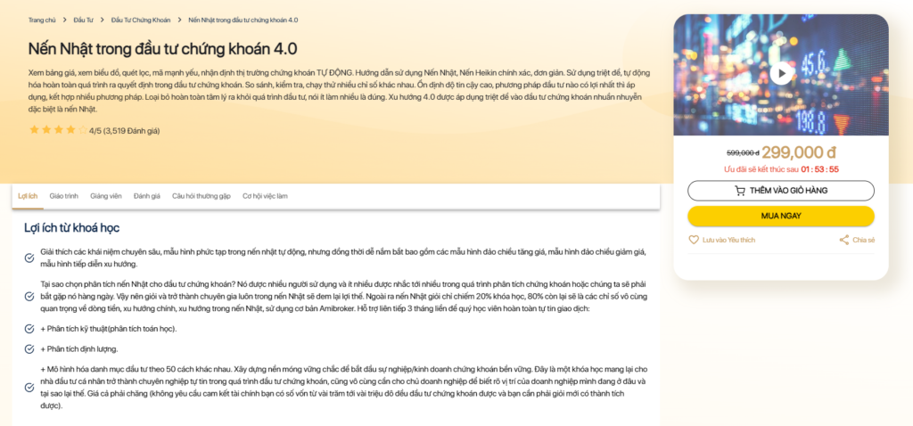 Phân Tích Nến Nhật Trong Đầu Tư Chứng Khoán 4.0 - NGUYỄN THẾ MẠNH 