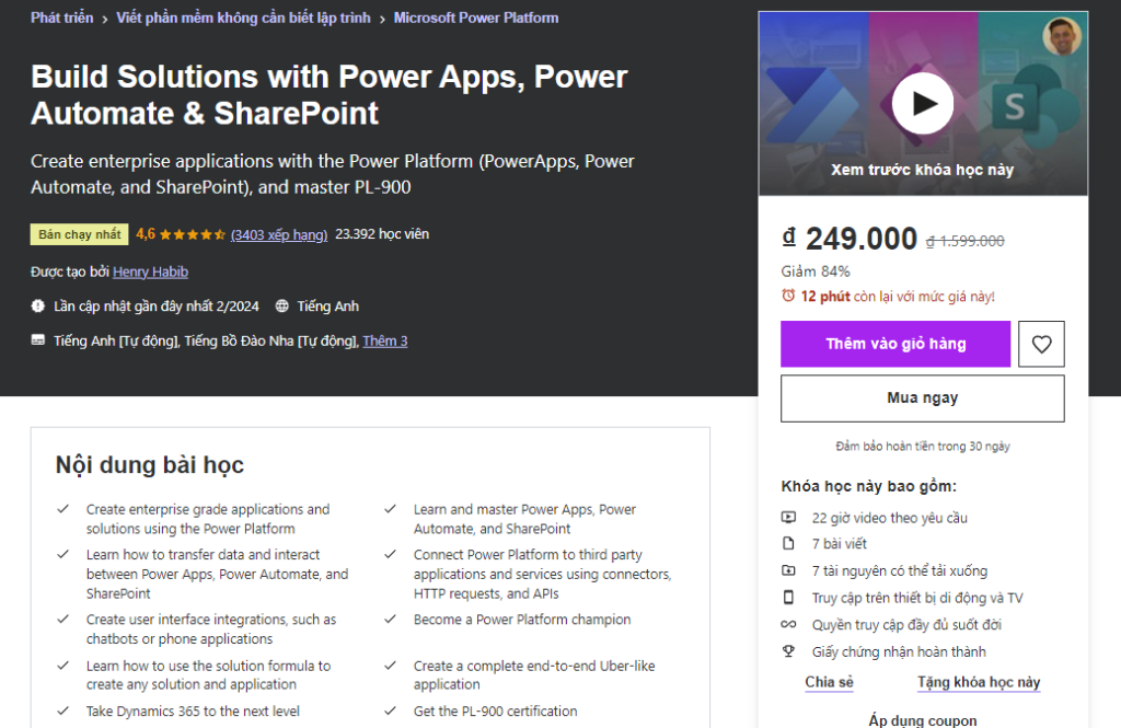Build Solutions with Power Apps, Power Automate & SharePoint
