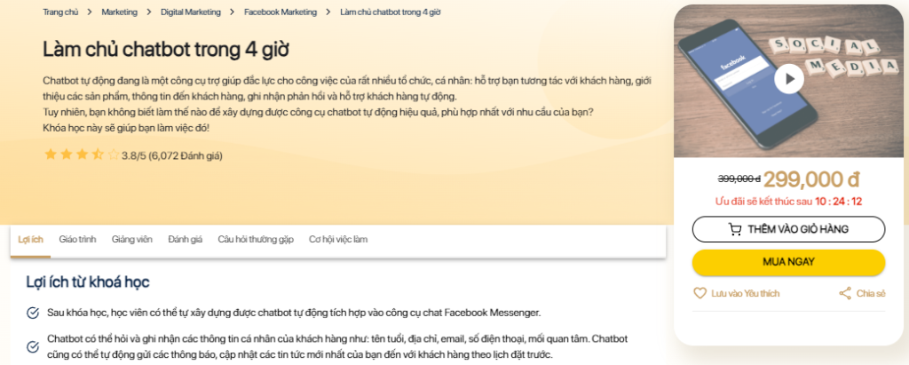 Làm chủ chatbot trong 4 giờ