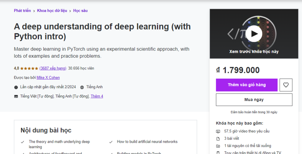 A deep understanding of deep learning (with Python intro)
