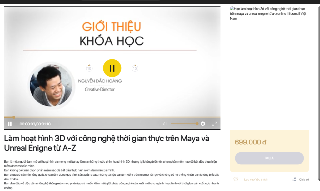 Làm hoạt hình 3D với công nghệ thời gian thực trên Maya và Unreal Enigne từ A-Z
