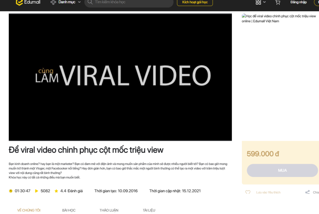 viral video chinh phục cột mốc triệu view