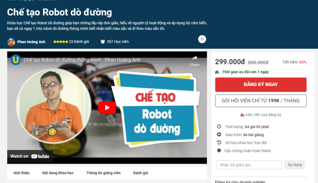 Chế tạo Robot dò đường