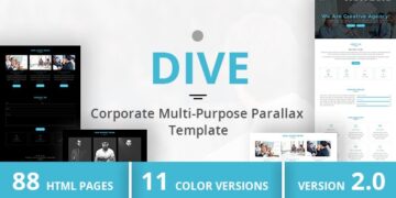 DIVE - CORPORATE MULTI-PURPOSE PARALLAX TEMPLATE