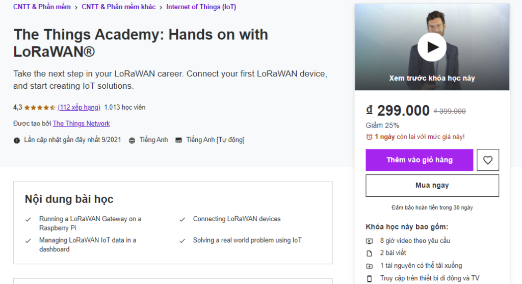 The Things Academy Hands on with LoRaWAN