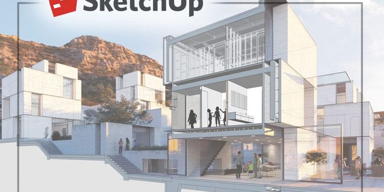 THIẾT KẾ 3D SKETCHUP CHO NGƯỜI MỚI (TẶNG 80GB THƯ VIỆN )