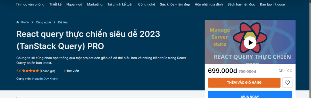 React query thực chiến siêu dễ 2023 (TanStack Query) PRO