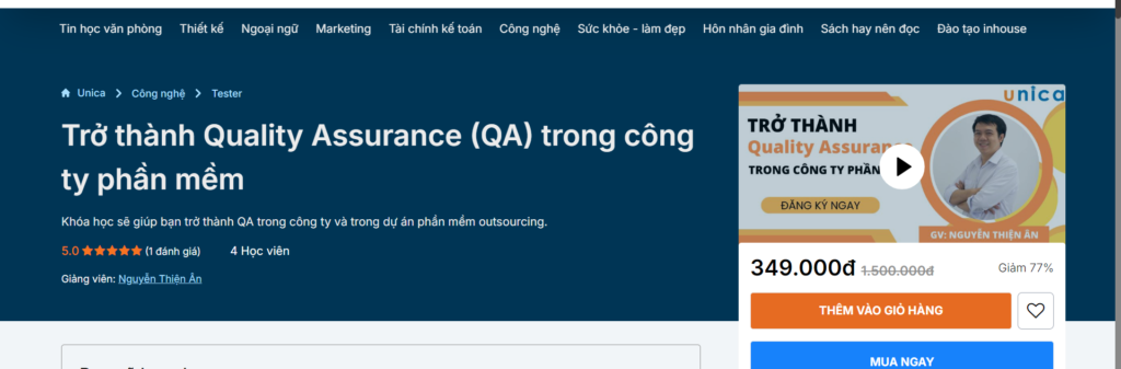 Trở thành Quality Assurance (QA) trong công ty phần mềm