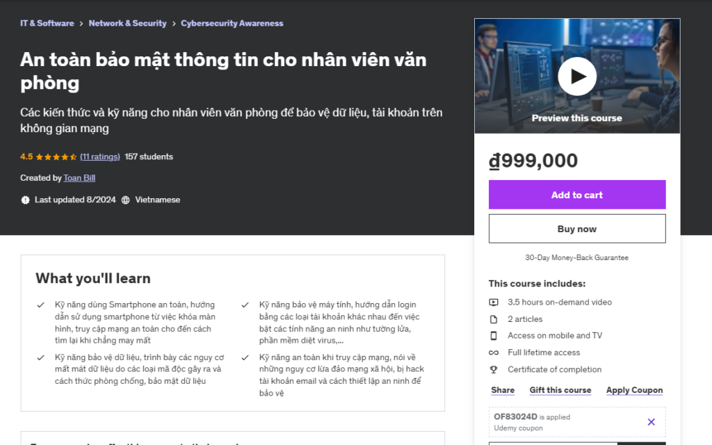  An toàn bảo mật thông tin cho nhân viên văn phòng