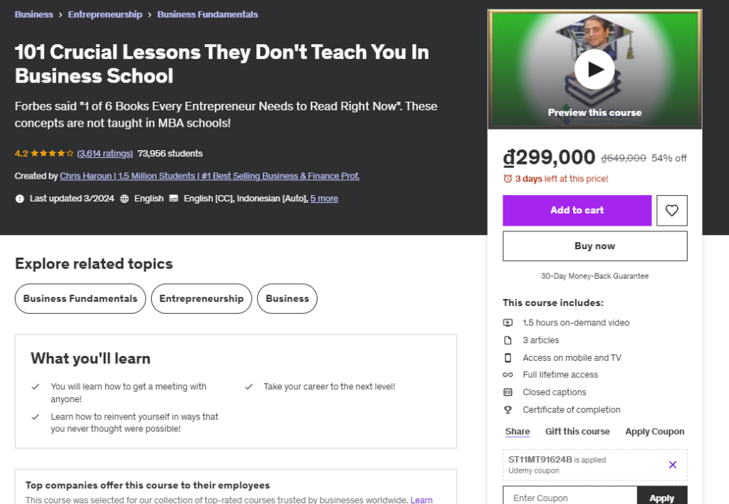 101 Crucial Lessons They Don't Teach You In Business School
