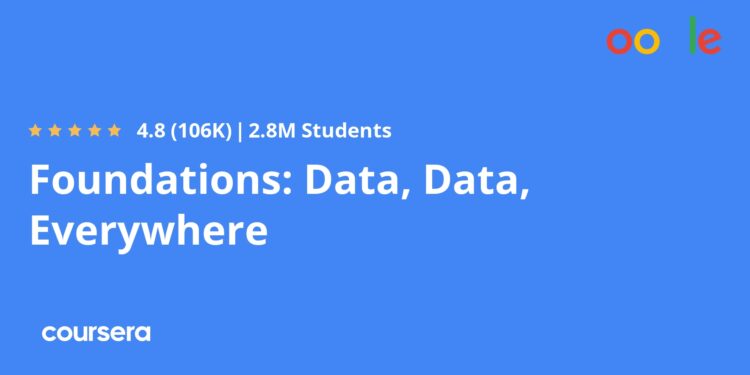 Foundations: Data, Data, Everywhere