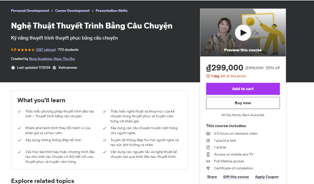 Nghệ Thuật Thuyết Trình Bằng Câu Chuyện