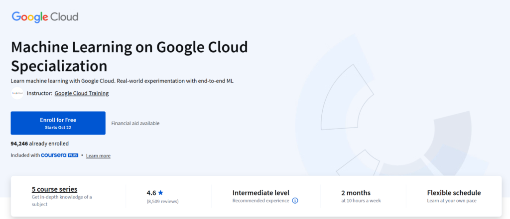 Machine Learning on Google Cloud