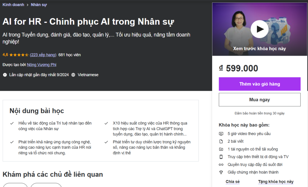 Chinh phục AI trong Nhân sự