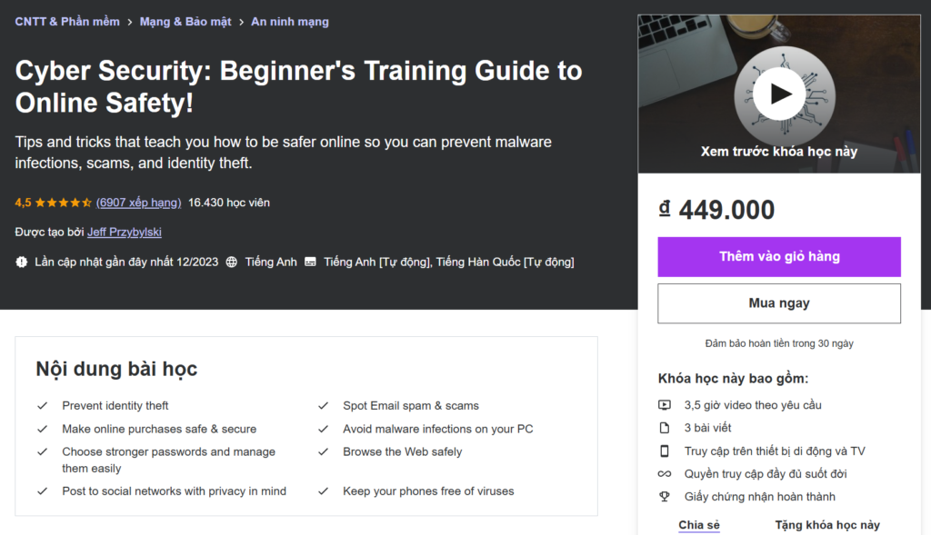 Cyber Security: Beginner's Training Guide to Online Safety!