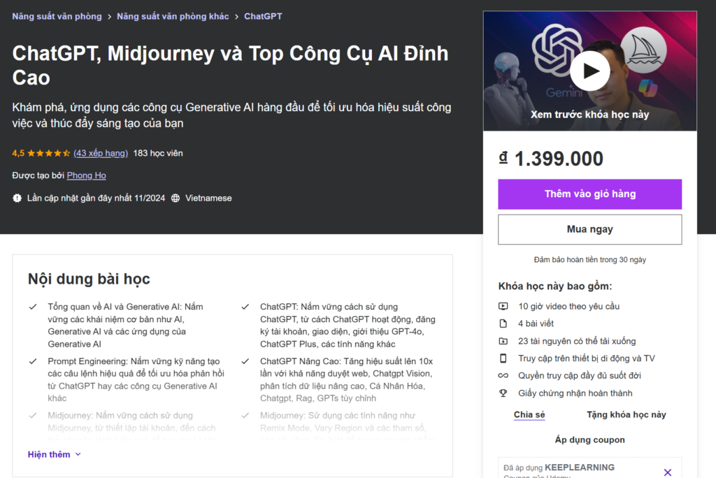 ChatGPT Midjourney và Top Công Cụ AI Đỉnh Cao
