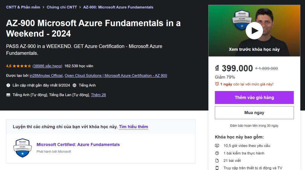 AZ-900 Microsoft Azure Fundamentals