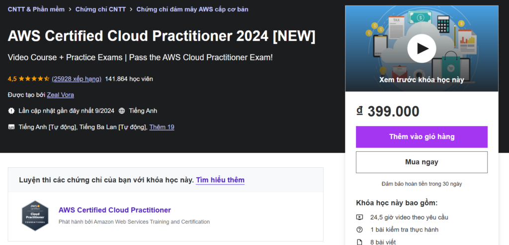AWS Certified Cloud Practitioner 2024