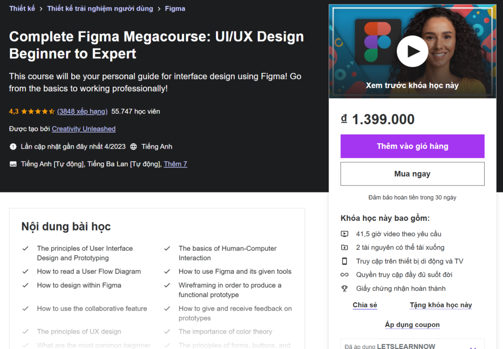 Complete Figma Megacourse UI UX Design Beginner to Expert