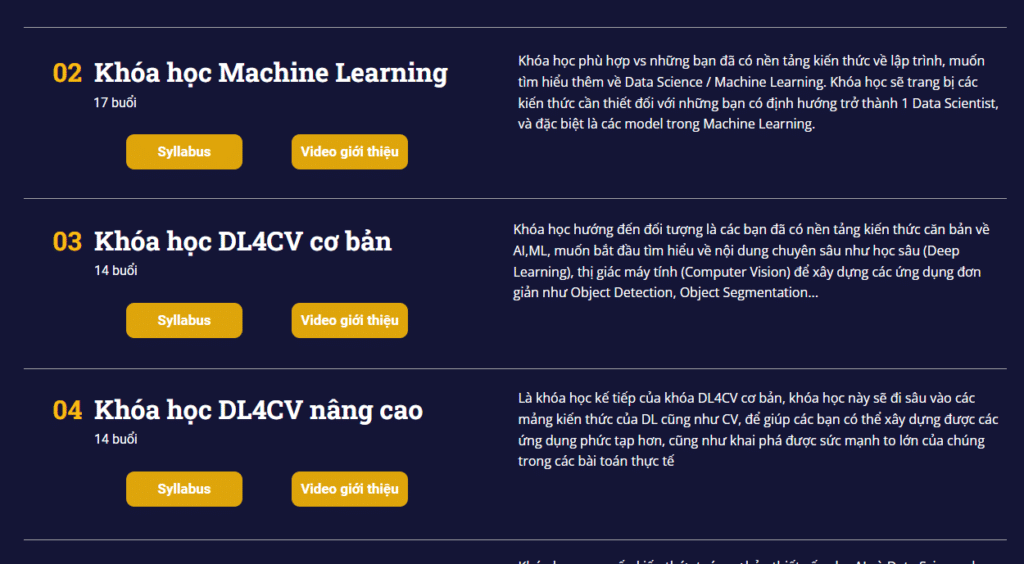 Khóa học Machine Learning - Việt Nguyễn AI