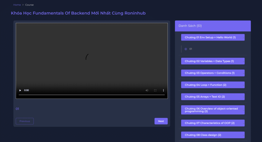 Khóa Học Fundamentals Of Backend Mới Nhất Cùng Roninhub Khóa Học Fundamentals Of Backend Mới Nhất Cùng Roninhub