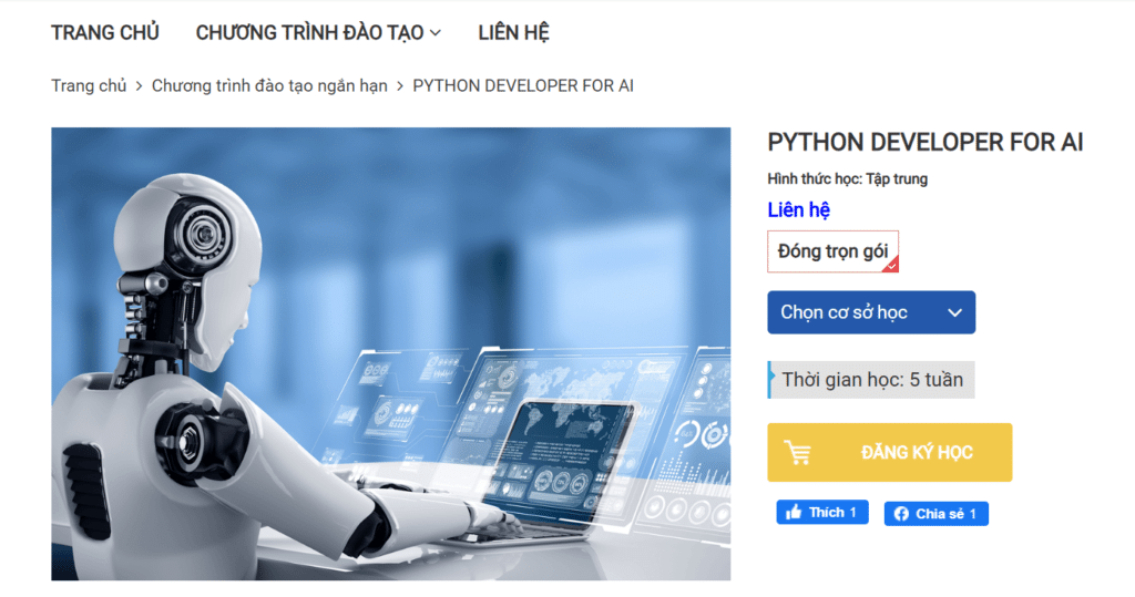 Khóa học Python Developer For AI - [VTCACADEMY - AI]