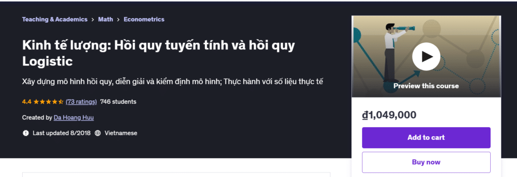 Kinh tế lượng: Hồi quy tuyến tính và hồi quy Logistic Kinh tế lượng: Hồi quy tuyến tính và hồi quy Logistic