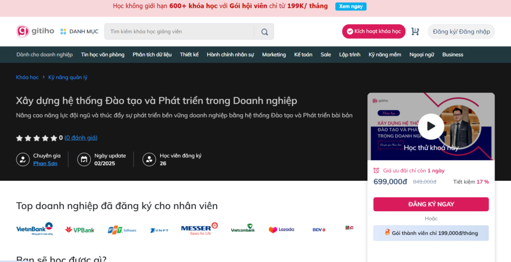 Xây dựng hệ thống Đào tạo và Phát triển trong Doanh nghiệp Xây dựng hệ thống Đào tạo và Phát triển trong Doanh nghiệp