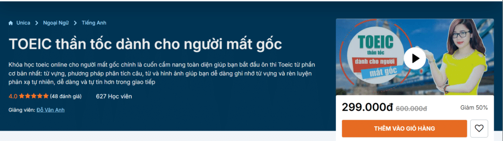 TOEIC thần tốc dành cho người mất gốc TOEIC thần tốc dành cho người mất gốc