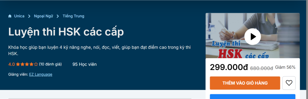 Luyện thi HSK các cấp Luyện thi HSK các cấp